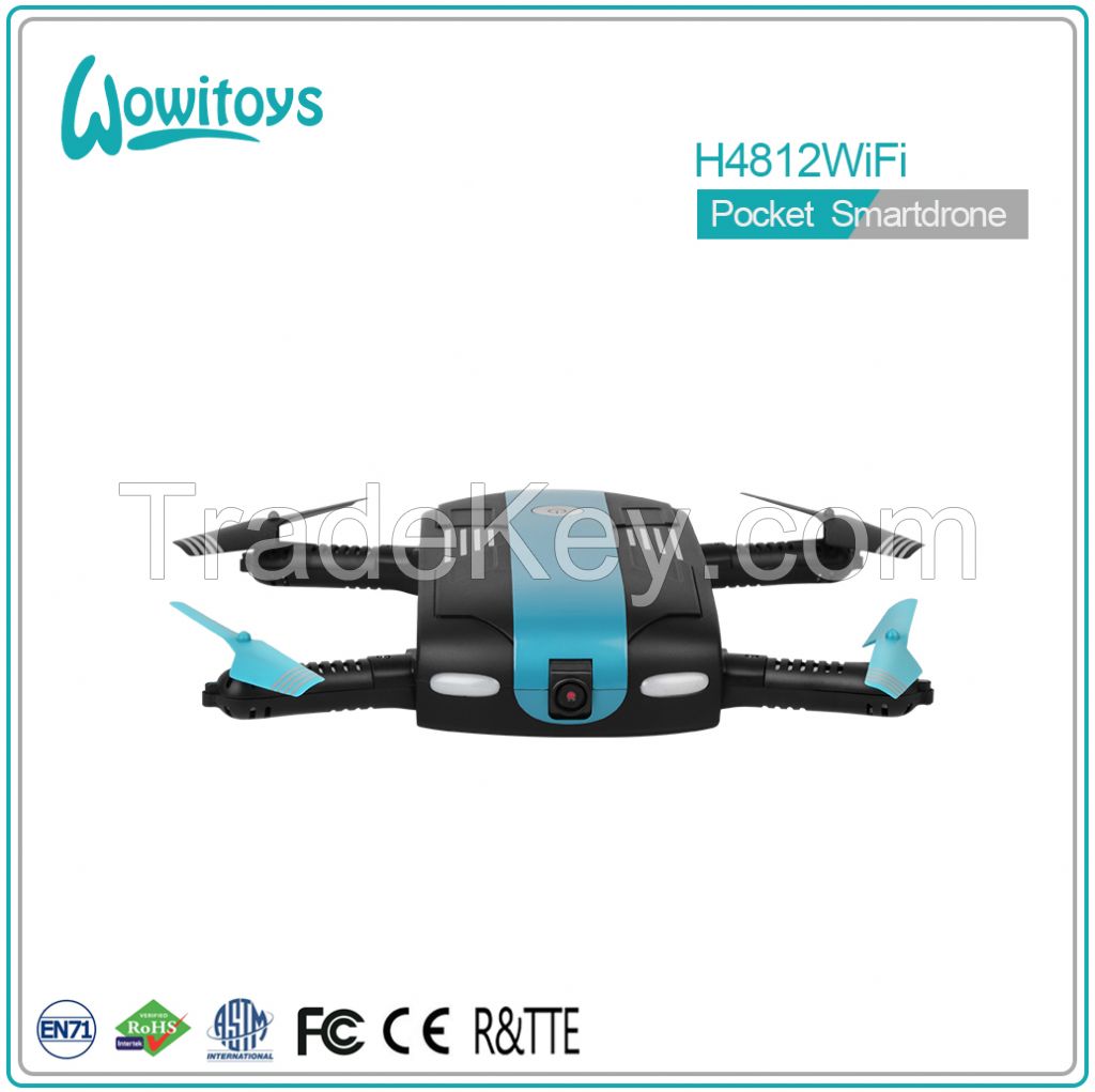 4CH WiFi Pocket drone with camera and foldable drone and selfie drone