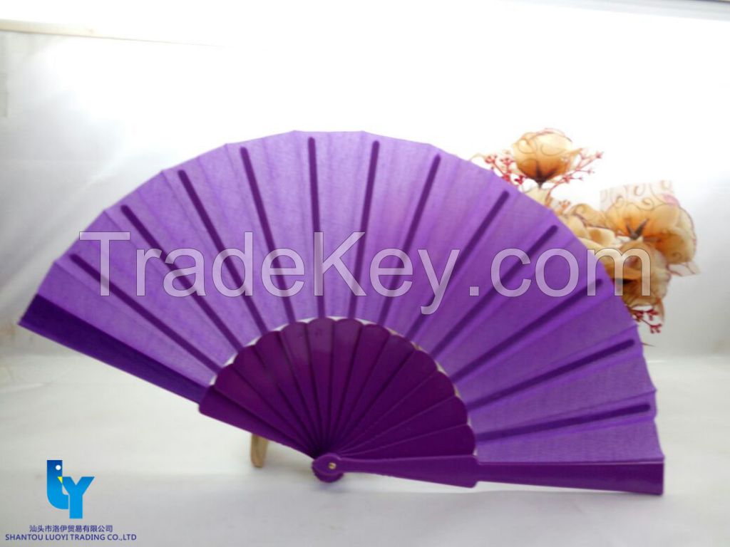 High Quality Bamboo Fabric/Paper Fan with(Custom-Made)