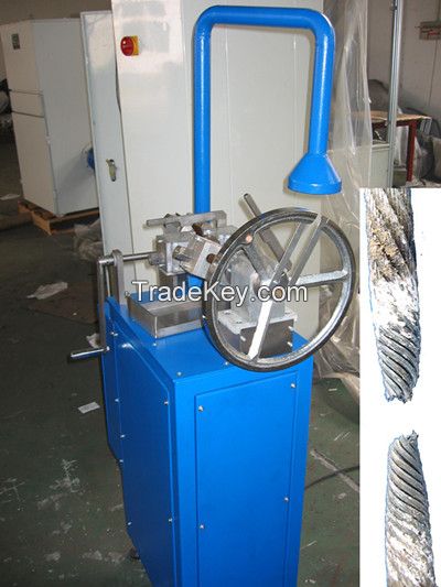 Thick Steel wire rope cutting machine - taper end