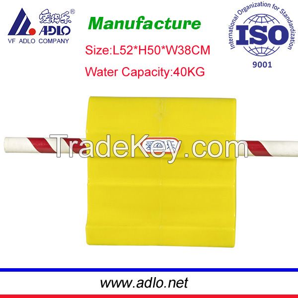 LLDPE safety traffic water filled crowd control road block barriers