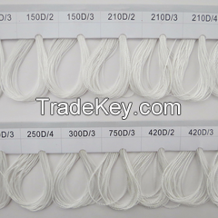 Bonded thread, polyester thread