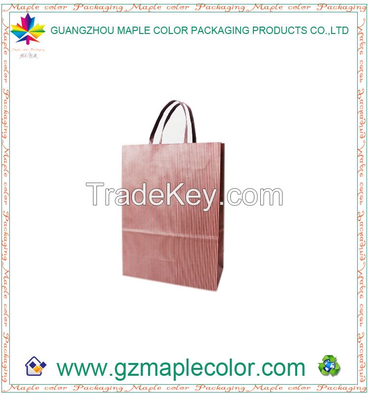 2015 offset printing custom logo paper bags