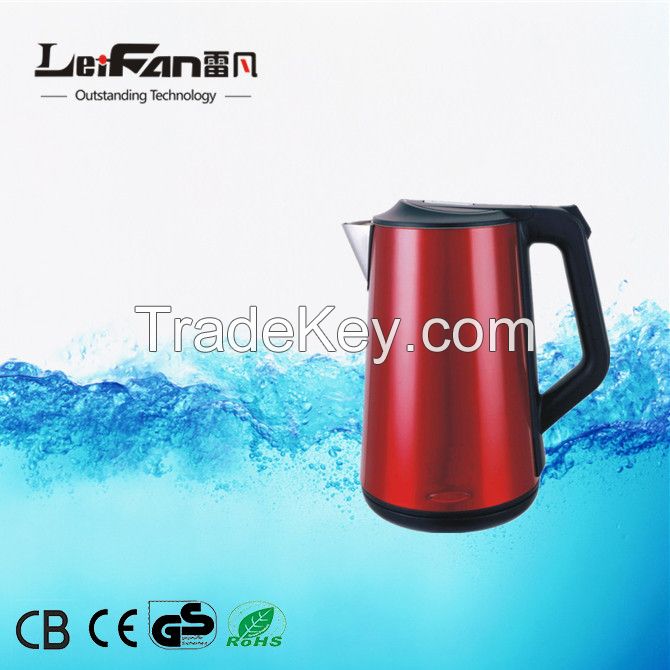 portable double wall food grade electric kettle