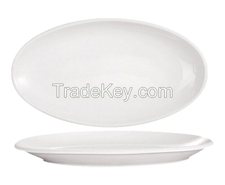 Wholesale ceramic plate cheap white porcelain dinner plates