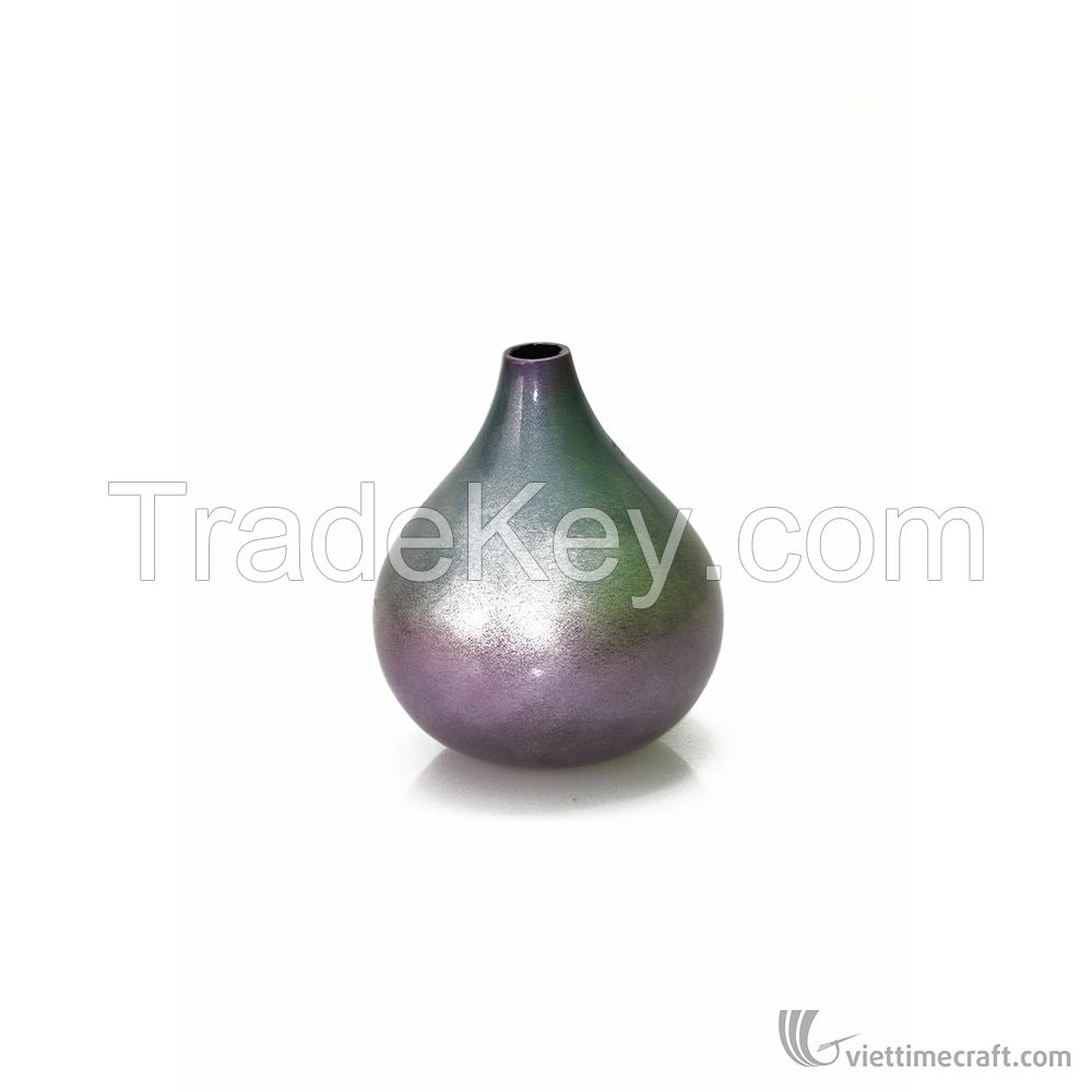 Shiny decorrative ceramic lacquer vase, 100% made in Vietnam,