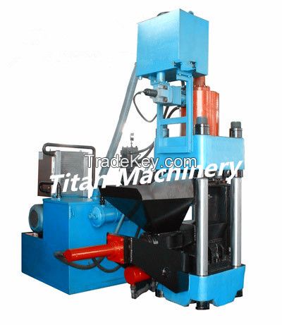 hydraulic metal scrap briquetting press machine