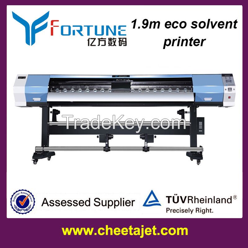 best price 1.9m eco solvent printer with dx5/dx7 head