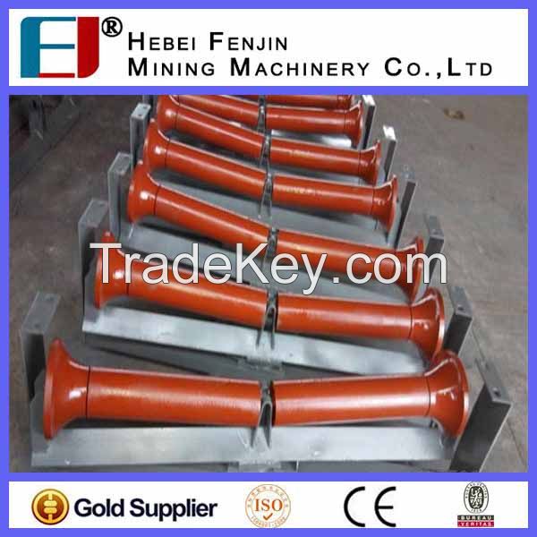 Long Life Working Belt Conveyor Friction Carrying Roller For Adjusting Belt Deviation