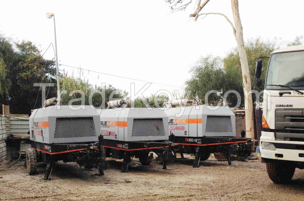 Trailer-mounted Concrete Pump