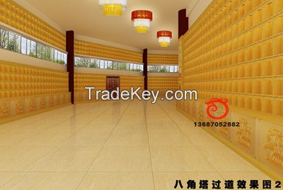 Aluminum alloy thousands of buddha wall