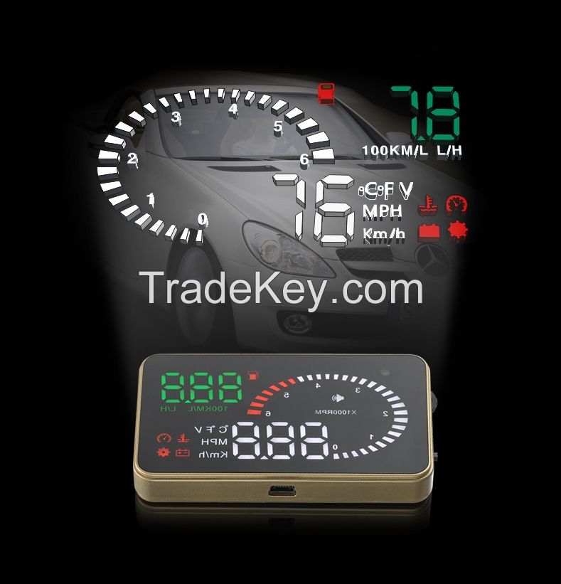 New 3 Inch X6 Car HUD Head Up Display System OBD II Speed Monitor Head up HUD Display hud speed display