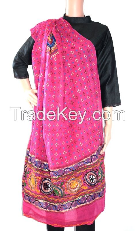 Hand Embroidered  Kutch Dupatta