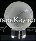 Crystal globe and ball