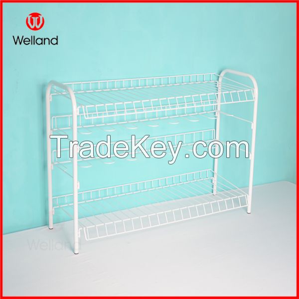 Expandable metal shoe rack simple designs