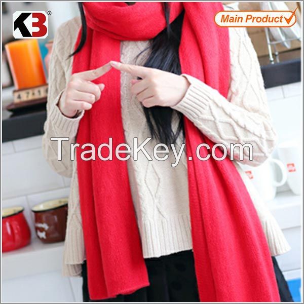 2015 New style fashion hand knitted cotton scarf shawl knit shawl