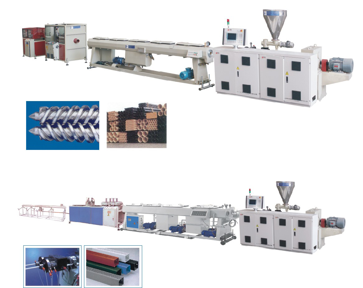 PVC pipe extrusion line