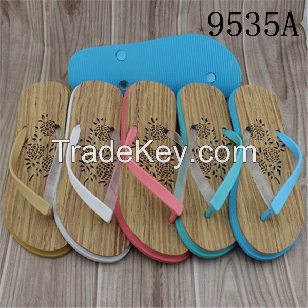 Women style eva material pvc strap flip flops