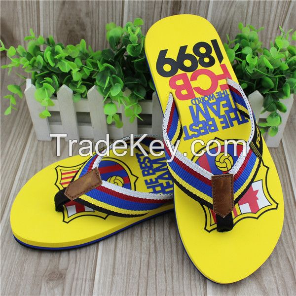 Famous brand name men flip flops with eva material