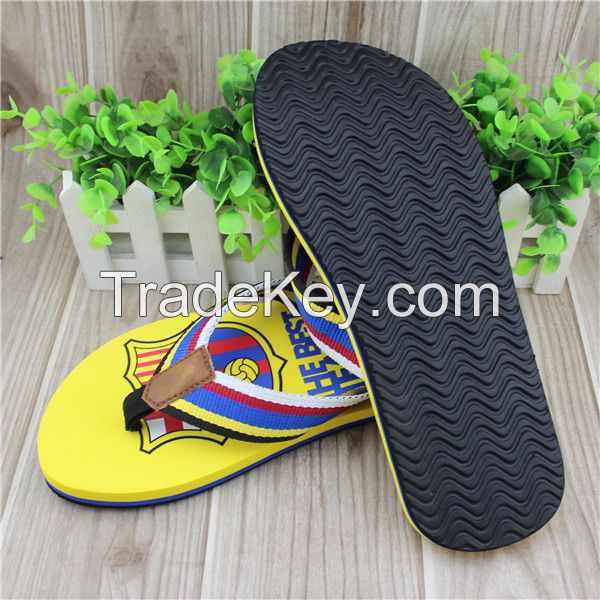 Famous brand name men flip flops with eva material