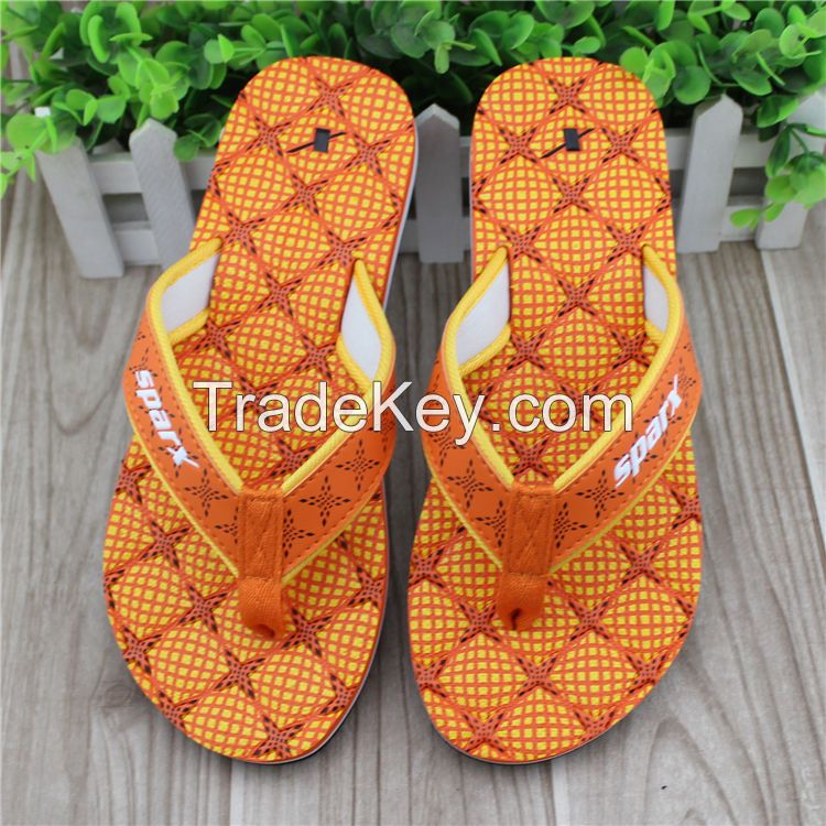 2017 new design soft girl fishion nude printed eva slipper