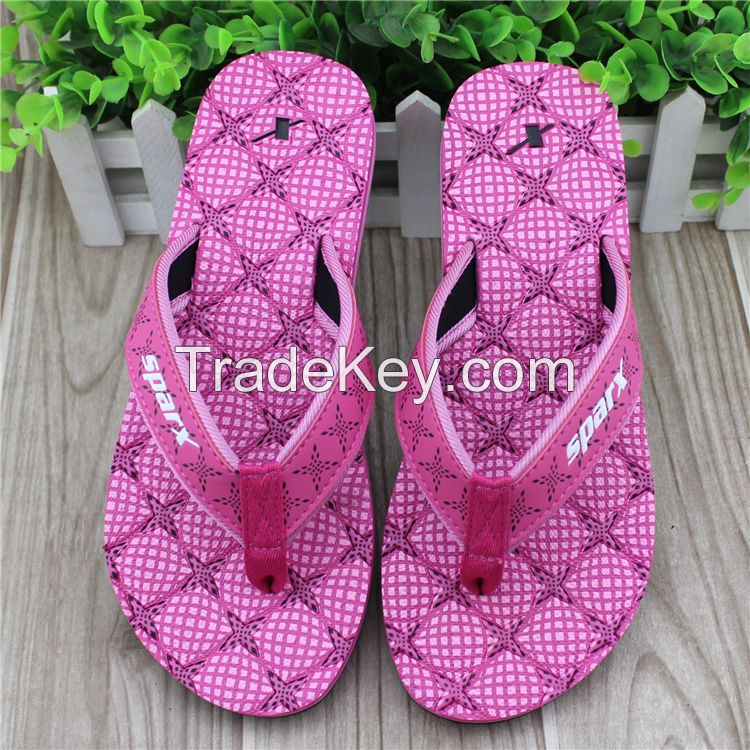 2017 new design soft girl fishion nude pu soft slipper