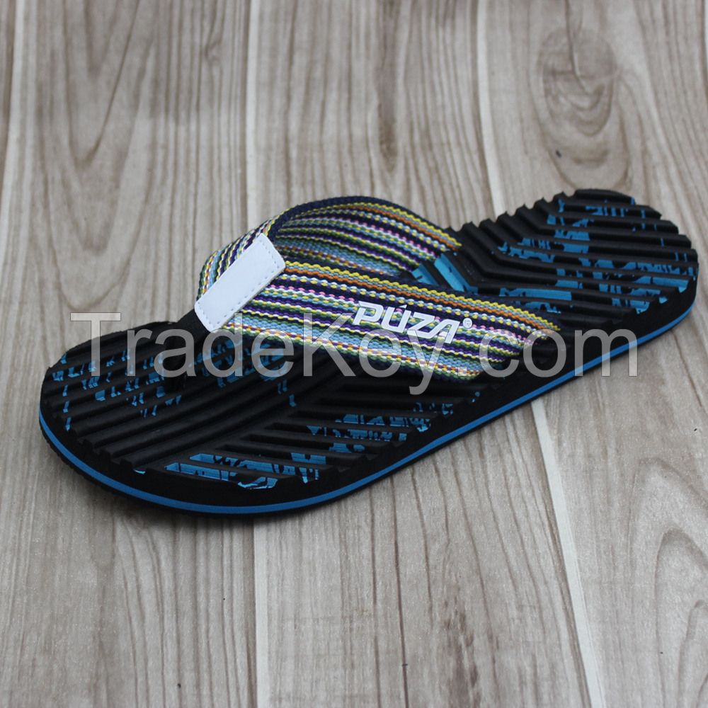 man slipper with printed eva sole