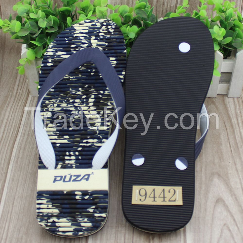 double color pvc strap slipper