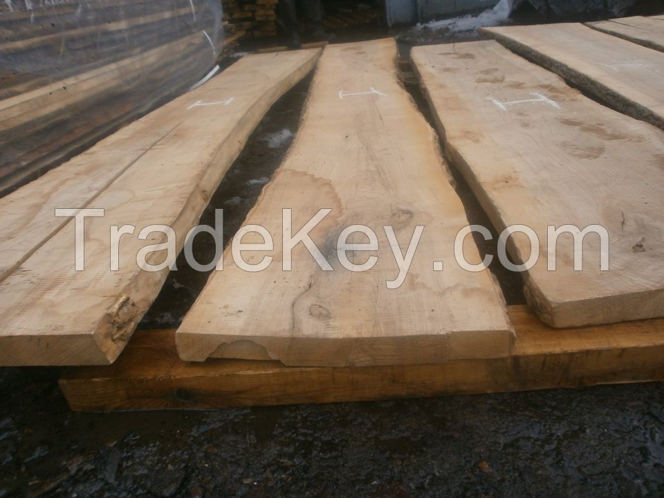 Unedged/edged fresh sawn and kiln dried ash boards