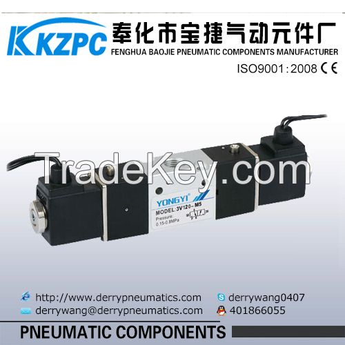 Electric 3 way control solenoid valve