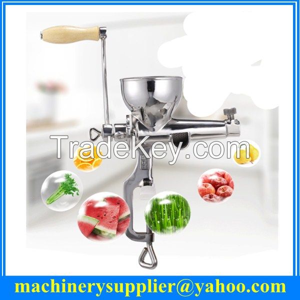 hot sales hand operate wheatgrass manual juicer manual fresh orange juicer screw extracting machine