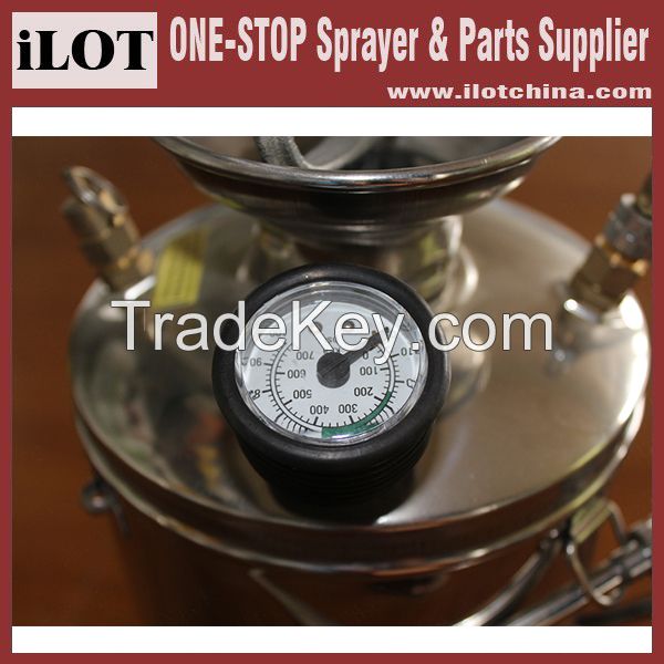 Stainless Steel Compression Sprayer with pressure gauge