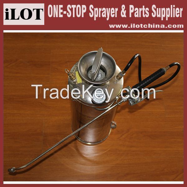 Stainless Steel Compression Sprayer with pressure gauge