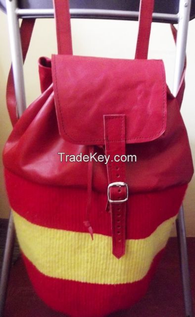 Hand weaved Backpacks