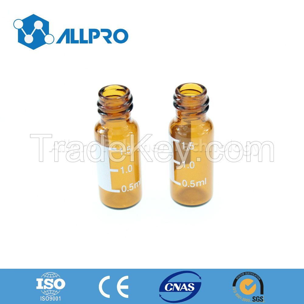 9mm Amber Autosampler Vial with Writing Patch