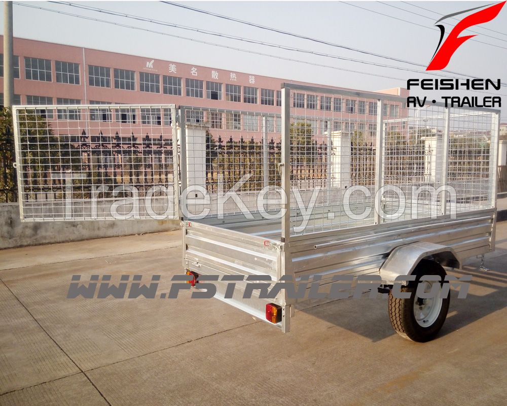 2015 brand new and high quality tipping cage trailer 8x4