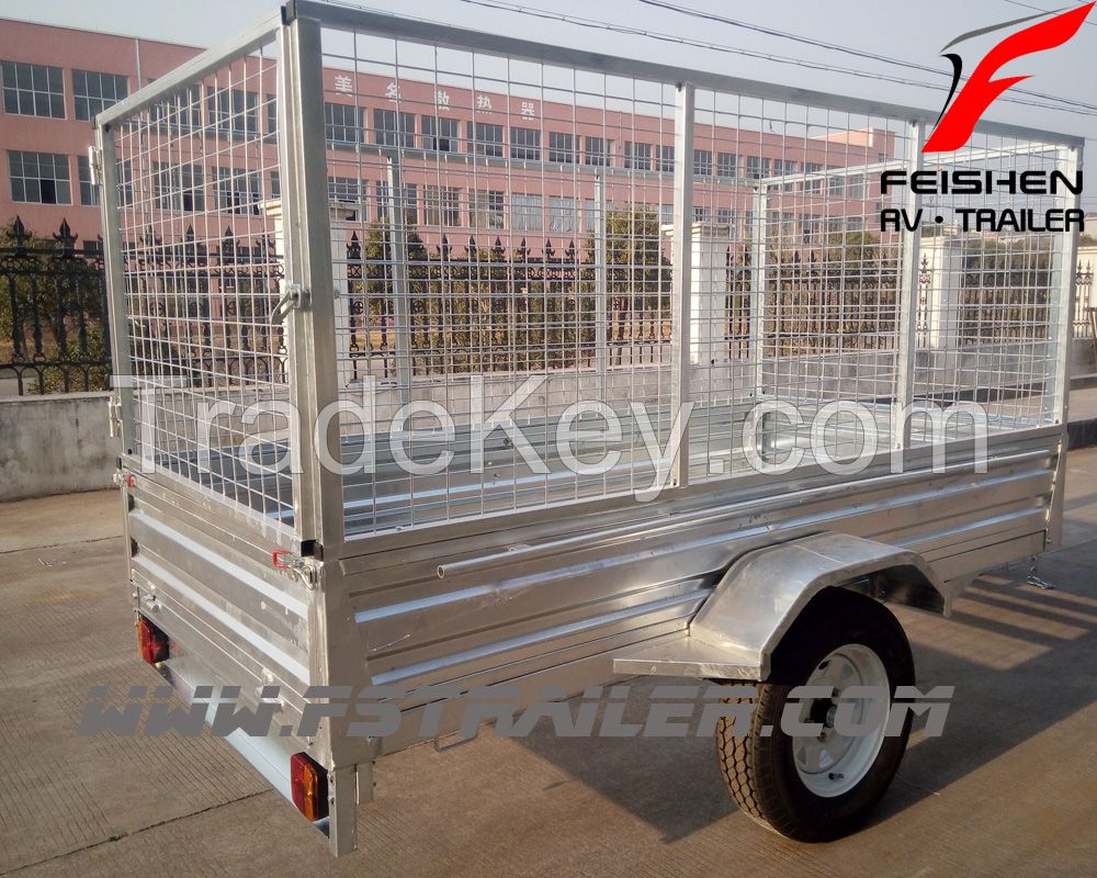 2015 brand new and high quality tipping cage trailer 8x4