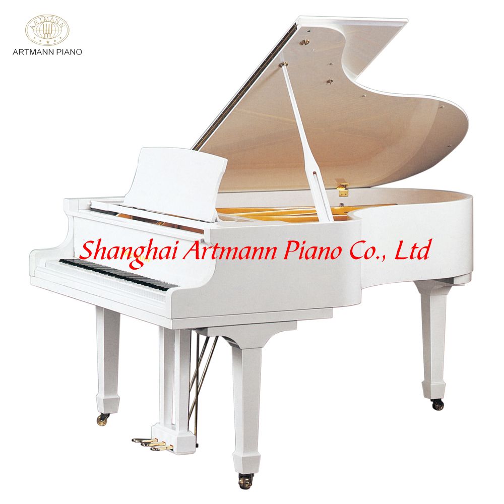 Competitive price Shanghai Artmann brand new GP152 white grand piano