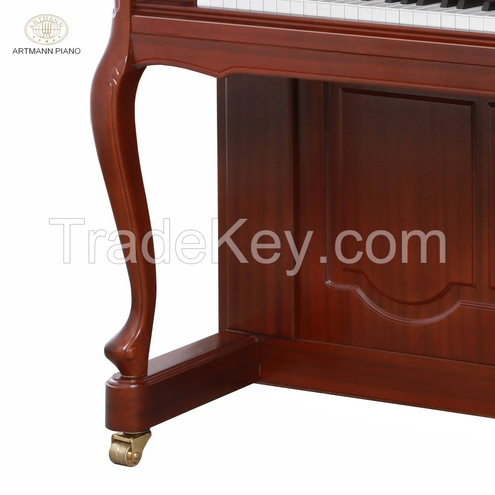 Shanghai Artmann red wood GD125C3 acoustic upright piano vintage piano