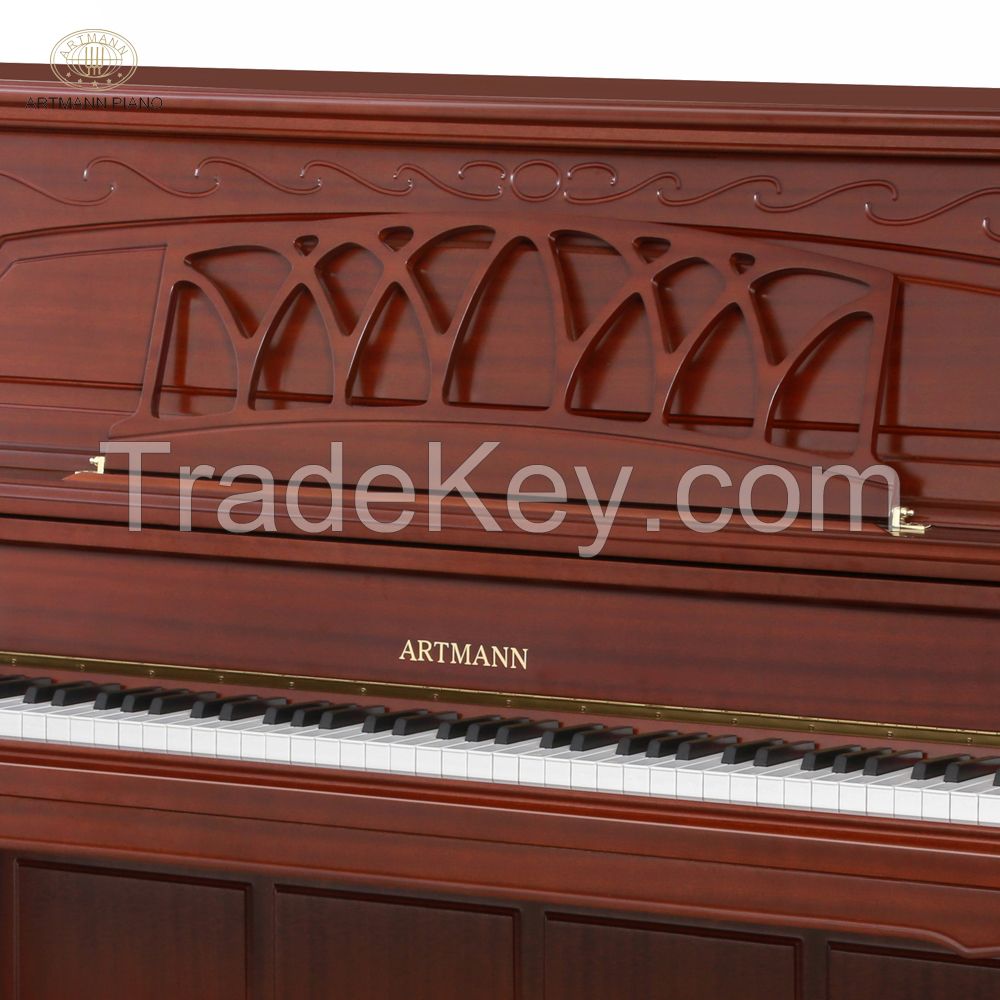 Shanghai Artmann red wood GD125C3 acoustic upright piano vintage piano