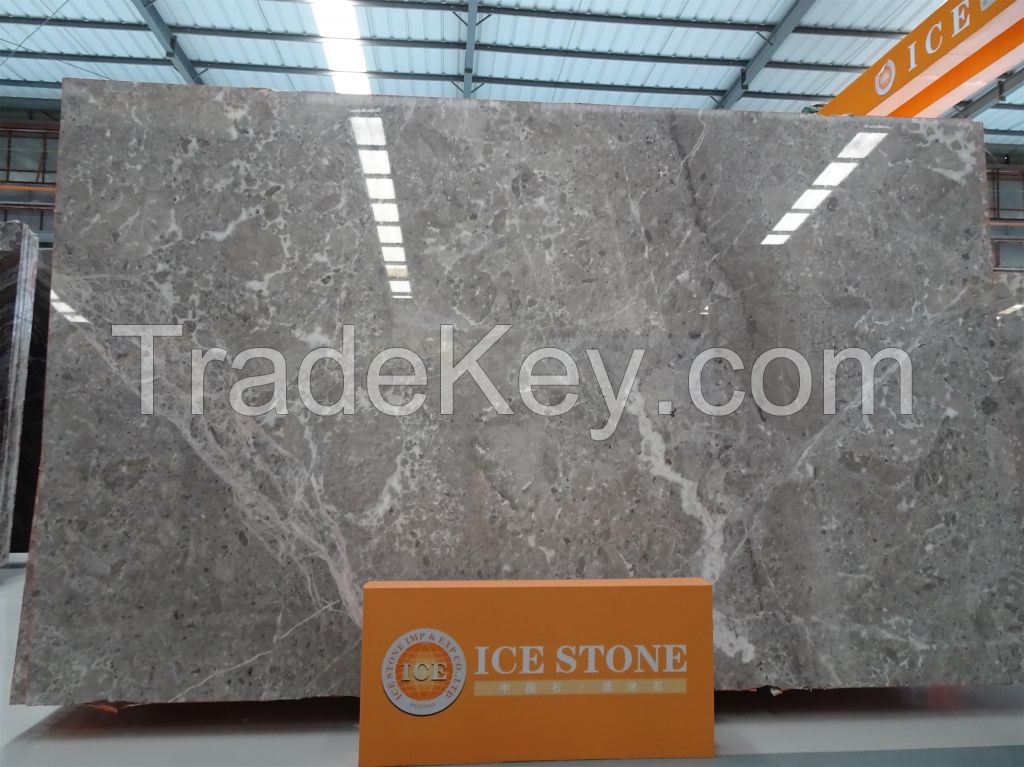 Big Discount Grey Cloud Marble Slab Stone