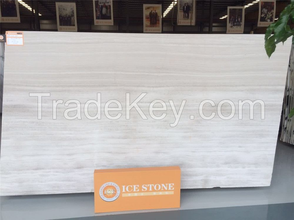 Best Popular White/Light/Silver Wood / serpenggiante Marble Stone