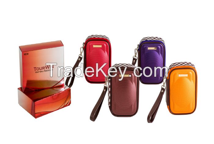 long distance color golf ball and pouch set made in Korea