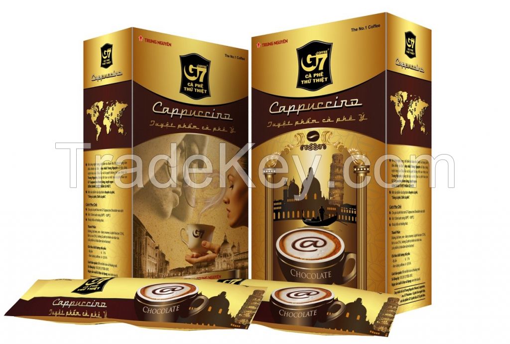 Instant coffee cappuccino chocolate