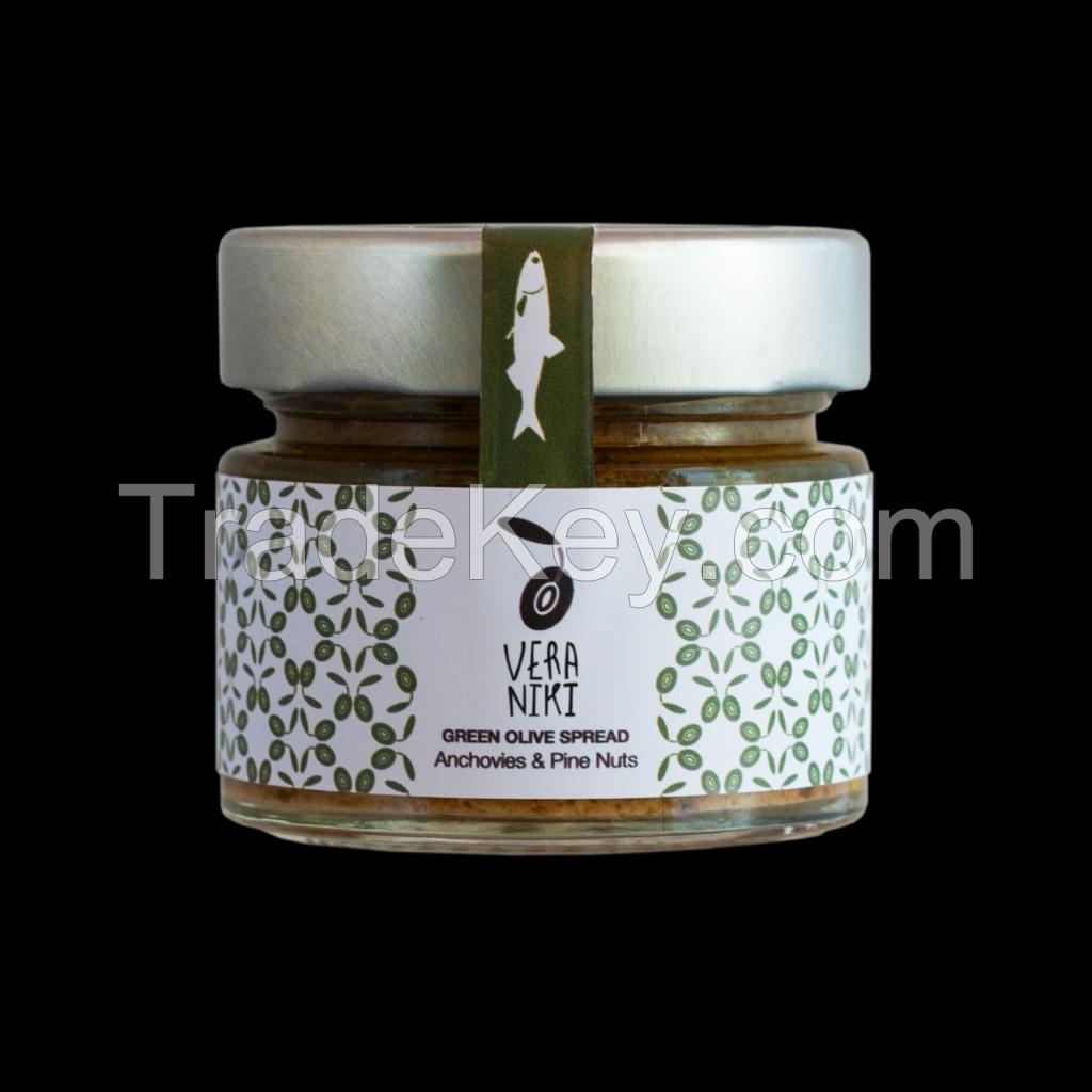 Gren olive paste with anchovies infused olive oil and pine seeds