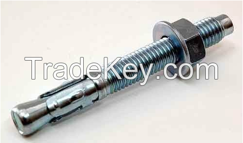 high quality made in china steel wedge anchor with washer nut