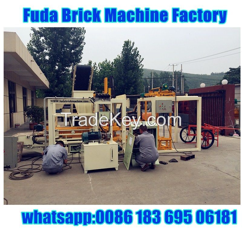 QT4-18 full auto and hydraulic block making machine production line