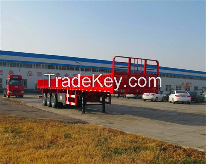 3 axles side wall with competitive price and good quality,40t 3 Axle Side Wall Semi Trailer