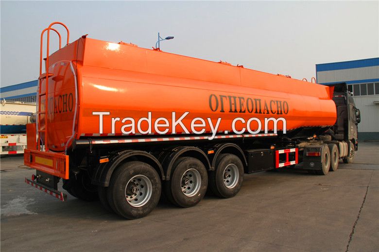 50000litres Diesel Fuel Petrol Oil Tanker Semi Trailer / Truck Semitrailer