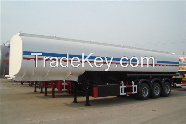 Tri- Axles 36CBM-60CBM Oil Tanker Semi Trailer For Sale