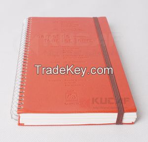  custom Leather Cover Sprial Paper  Notebook 